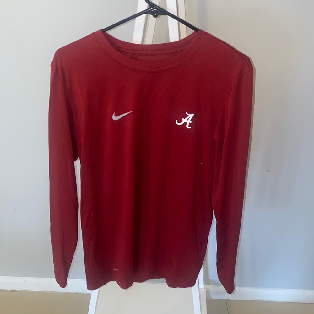 University of Alabama Dri-Fit Red Longsleeve